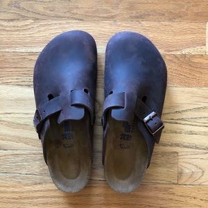 Sale NEW Leather “Boston” Birkenstock Soft Footbed